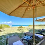 sun beds trou aux biches private beach