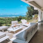 Villa Brisas beachfront lounge area